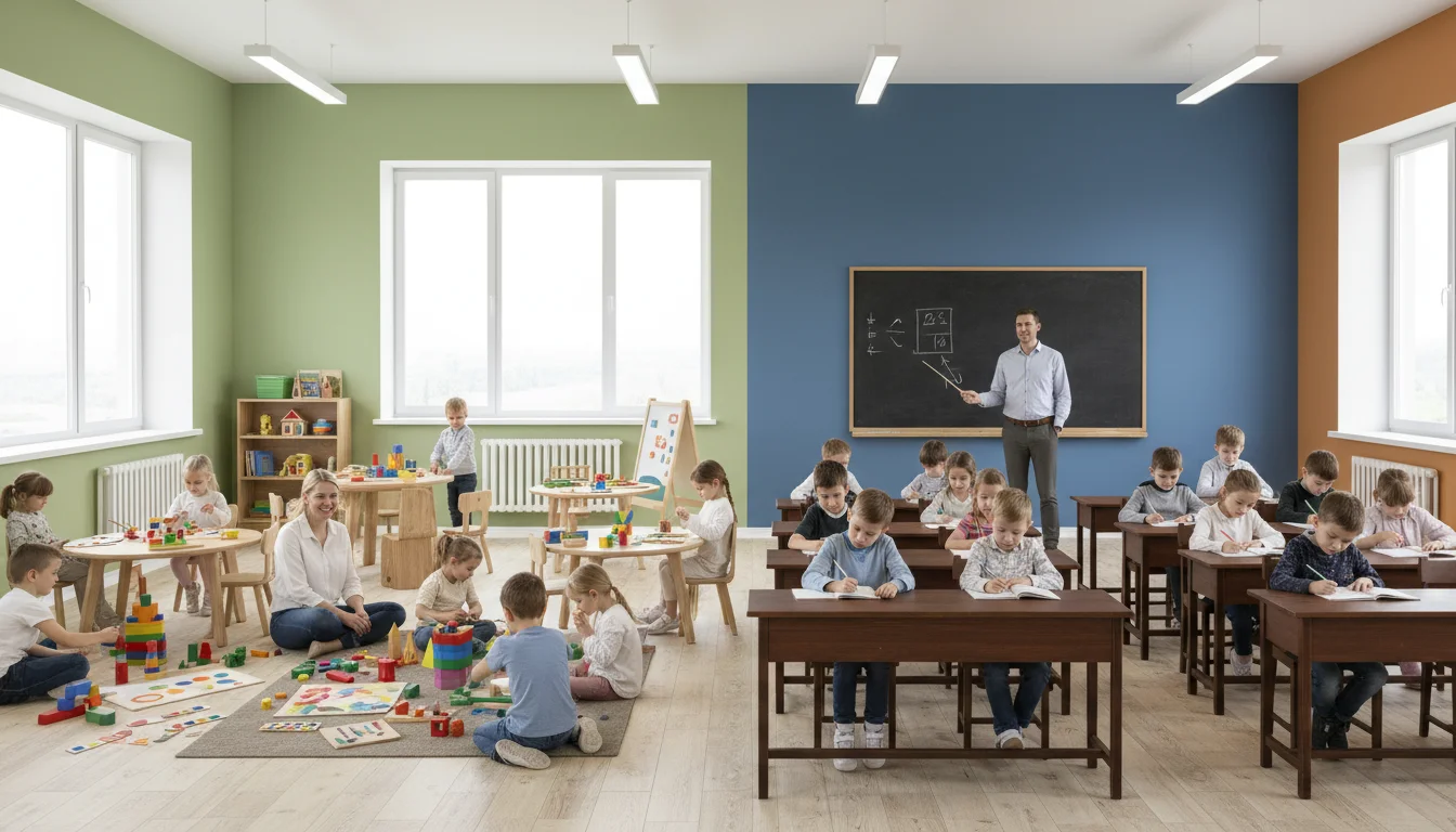 Comparaison entre Montessori et l